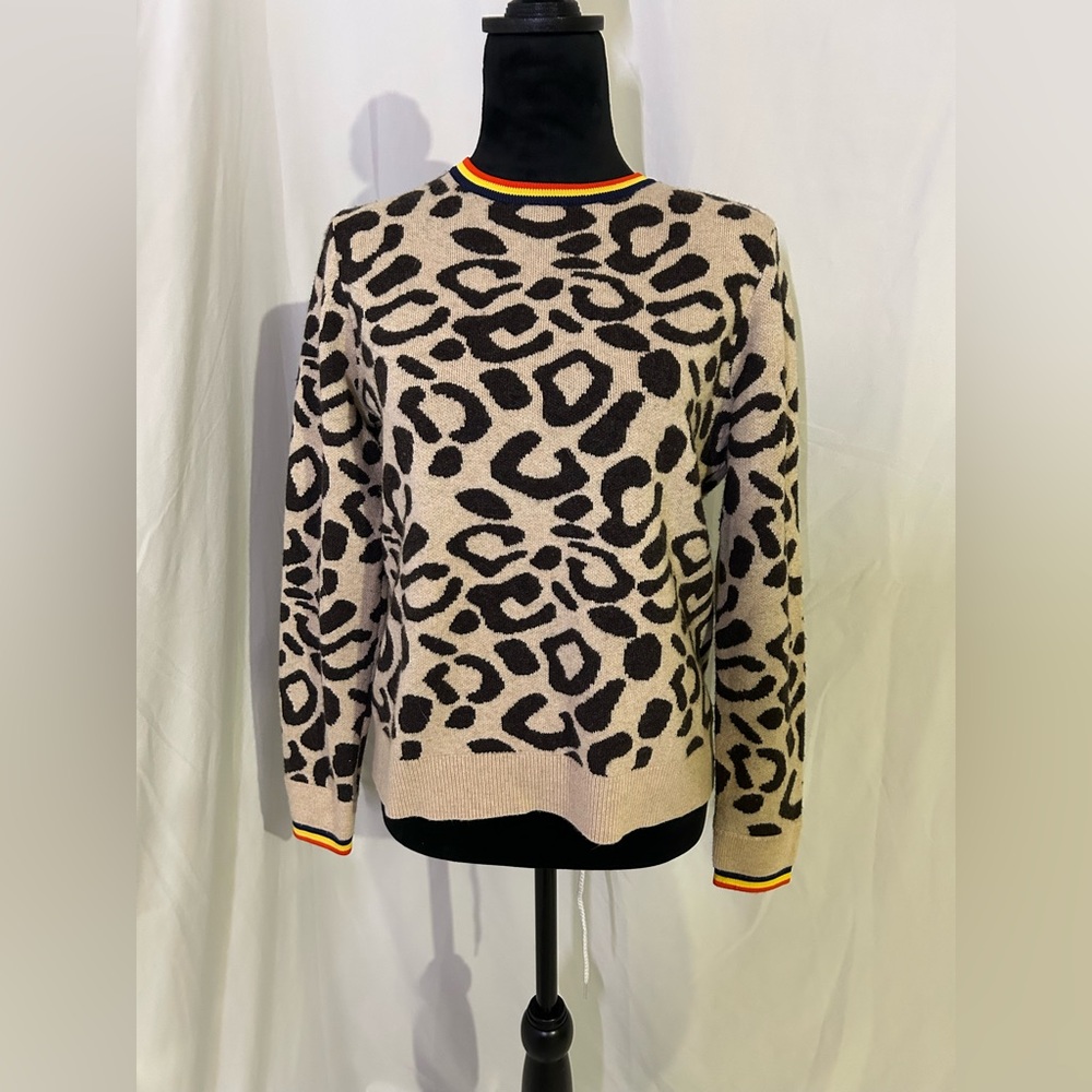 Leopard Print Sweater - The Cat - KULE Cashmere Wool Blend - Picture 15 of 15